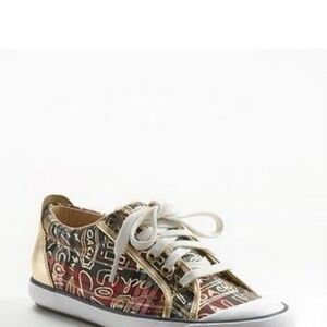 Coach Barrett  Women's tennis shoe  - Gold & Multicolor